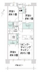 コスモふじみ野パークフォルム１１０　間取